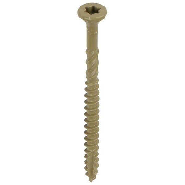 Grk Fasteners Deck Screw, #9 x 3 in, Steel, Flat Head, Torx Drive 10903